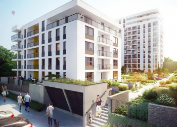 Wizualizacja osiedla Moderna w Warszawie